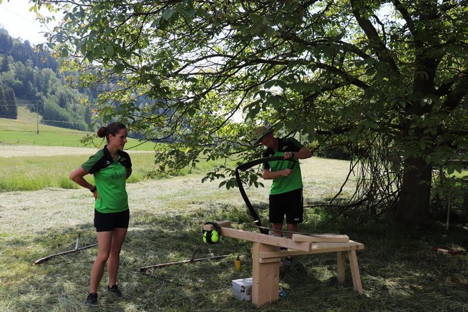 Training fuers Maehen